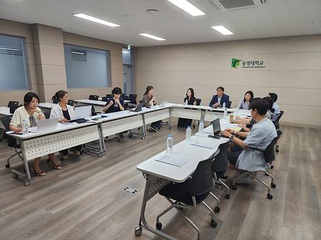 해운대구청, 부산경제진흥원, (주)리멘, 동명대 창업학과 반여시장 축제 활성화를 위한 회의